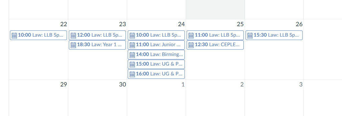 Welcome Week Timetabling